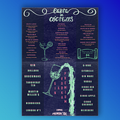 Carta coctelería para discoteca . Design, and Advertising project by Alba Galindo - 06.10.2020