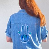 Mano de Fatima . Embroider, and Creativit project by Mariam Gamel - 11.20.2022