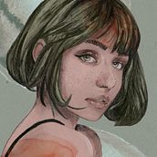 Mi proyecto del curso: Retrato ilustrado con Procreate. Un proyecto de Ilustración tradicional, Ilustración vectorial, Ilustración digital y Dibujo de Retrato de Melissa T - 21.11.2022