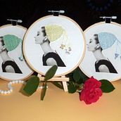 Mein Abschlussprojekt für den Kurs: Fotostickerei auf Stoff . Photograph, Collage, Paper Craft, Printing, Embroider, DIY, and Textile Design project by Annette Koenig - 11.21.2022