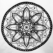 My project for course: The Art of Mandala Drawing: Create Geometric Patterns. Drawing & Ink Illustration project by lazypig219 - 11.17.2022