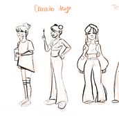 Meu projeto do curso: Desenho de personagens repletos de carisma. Character Design, Sketching, Drawing, Stor, telling, Stor, board, Artistic Drawing, and Narrative project by Giullia Bardella - 11.22.2022