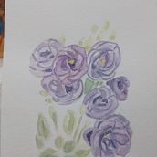 Lisanthius en Acuarela Ein Projekt aus dem Bereich Aquarellmalerei von scarlettdenatt - 22.11.2022