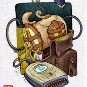 Final Project: Tea Diver Ein Projekt aus dem Bereich Traditionelle Illustration, Zeichnung, Digitale Zeichnung, Design von Figuren und Concept Art von Ganjofarid Anvarzod - 19.11.2022