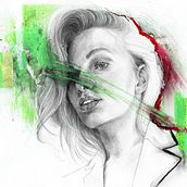 Mein Abschlussprojekt für den Kurs: Porträts mit Mischtechniken: Emotionen und Mimik . Arte plastice, Desen în creion, Desen, Desen de portret, Desen realist și Desen artistic de Inna Heller - 11.22.2022