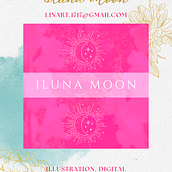 Iluna Moon: Portfolio 2017- 2022. Traditional illustration, Design, Character Design, and Writing project by Libânia Sá Iluna Moon - 11.20.2022