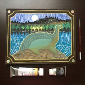Mi proyecto del curso: Pintura de paisajes atmosféricos con gouache. Un progetto di Illustrazione tradizionale, Pittura e Pittura gouache di Humano Normal - 23.11.2022