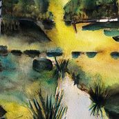 Mon projet du cours : Paysages naturels à l’aquarelle. Fine Arts, Painting, and Watercolor Painting project by citronmiel79 - 11.23.2022