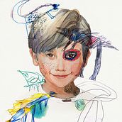 Mi proyecto del curso: Retrato de mi hijo León. Traditional illustration, Fine Arts, Painting, Drawing, Watercolor Painting, Portrait Drawing, and Artistic Drawing project by Javiera Castillo - 11.21.2022