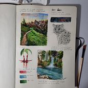 Mi proyecto del curso: Cuaderno de viaje en acuarela. Traditional illustration, Watercolor Painting, Architectural Illustration, and Sketchbook project by Calef Pardo - 11.24.2022