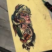 Mi proyecto del curso: Tatuaje artístico full color. Traditional illustration, Drawing, Digital Illustration, Tattoo Design, and Digital Drawing project by Dan Serrano - 11.24.2022
