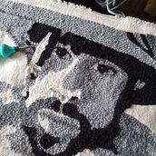 Mi proyecto del curso: Bordado con punch needle: pasa de la imagen al retrato. Een project van Borduurwerk, Punch needle y Textielontwerp van Carla Contreras - 24.11.2022