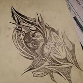 Mon projet du cours : Techniques de tatouage blackwork et fine line. Un proyecto de Diseño de tatuajes de Meï PORET - 24.11.2022
