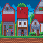 Mi proyecto del curso: Creación de escenarios pixel art para videojuegos. Een project van 2D-animatie, 3D-animatie, Videogames, Pixel art, Videogame-ontwerp y Videogame-ontwikkeling van edelescritor2233 - 24.11.2022