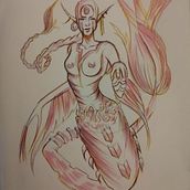 My project for course: Fantasy Sketchbook: Draw Characters from Imagination. Traditional illustration, Creativit, Drawing, and Sketchbook project by ewakozlowska86 - 11.24.2022