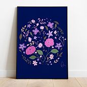 Mon projet du cours : Illustration et création de motifs floraux. Traditional illustration, Painting, Pattern Design, Drawing, and Botanical Illustration project by Valerie Guelaff - 11.24.2022