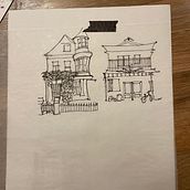 My project for course: Expressive Architectural Sketching with Colored Markers. Un progetto di Bozzetti, Disegno, Illustrazione architettonica, Sketchbook e Illustrazione con inchiostro di Casey Ellmer - 24.11.2022