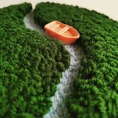 My project for course: Punch Needle for Rug Design. Een project van Ontwerp van accessoires, Craft, Borduurwerk,  Interieurdecoratie, Punch needle y Textielontwerp van evabahiti - 25.11.2022