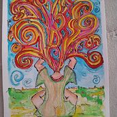 "Expansion". Traditional illustration, Painting, and Pencil Drawing project by Alejandra Luna - 11.25.2022