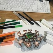 Meu projeto do curso: Desenho arquitetônico com aquarela e tinta. Sketching, Drawing, Watercolor Painting, Architectural Illustration, Sketchbook & Ink Illustration project by Jhenesy Freires - 03.03.2023