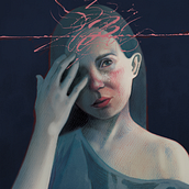 Explorative portraits. Traditional illustration, Drawing, Digital Illustration, Painting, Portrait Drawing, Digital Painting, and Editorial Illustration project by Anna Ronco - 11.25.2022