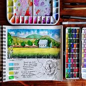 Il mio progetto del corso: Diario di viaggio ad acquerello. Traditional illustration, Watercolor Painting, Architectural Illustration, and Sketchbook project by Elena Chesini - 11.25.2022