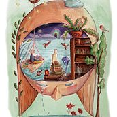 My project for course: Surreal Illustration with Watercolor and Ink. Traditional illustration, Fine Arts, Painting, Drawing, and Watercolor Painting project by Claudia Kerssemakers - 11.25.2022