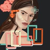 My project for course: Creative Portrait Illustration with Procreate. Traditional illustration, Drawing, Digital Illustration, Portrait Drawing, Digital Drawing, and Digital Painting project by Elisabeth Seigneur - 11.25.2022
