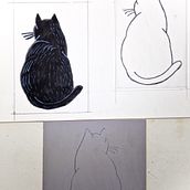 Mon projet du cours : Gravure contemporaine au linoléum. Un projet de Illustration traditionnelle, Artisanat, Beaux Arts, Estampe et Illustration à l'encre de Bruno Parmentier - 26.11.2022