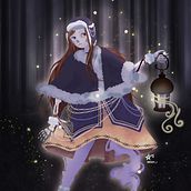 concept art of a ghost : loukama (school project). Character Design project by julia créac'h - 10.05.2022