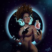 Mi proyecto del curso: Retratos digitales de fantasía con Photoshop. Traditional illustration, Drawing, Digital Illustration, Portrait Drawing, Digital Drawing, and Digital Painting project by mariaialzatec - 11.26.2022