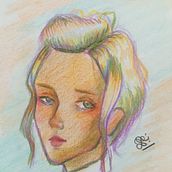 Mi proyecto del curso: Dibujo de retratos llamativos con lápices de colores. Un progetto di Disegno, Disegno di ritratti, Sketchbook e Disegno con matite colorate di N TRUJILLO - 26.11.2022
