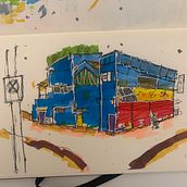 My project for course: Expressive Architectural Sketching with Colored Markers Ein Projekt aus dem Bereich Skizzenentwurf, Zeichnung, Architektonische Illustration, Sketchbook und Illustration mit Tinte von bugpatricktaucher - 23.11.2022
