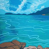 Lantau Coast . Ilustrasi tradisional proyek oleh Charmian Woodhouse - 11.27.2022