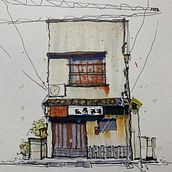Mein Abschlussprojekt für den Kurs: Expressive Architekturskizzen mit Markern. Un progetto di Bozzetti, Disegno, Illustrazione architettonica, Sketchbook e Illustrazione con inchiostro di christoph_kuepper - 27.11.2022