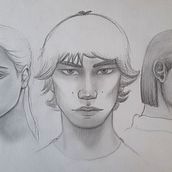Mi proyecto del curso: Sketchbook de retrato: explora el rostro humano. Sketching, Drawing, Portrait Drawing, Artistic Drawing, and Sketchbook project by Leslie Gonzales - 11.27.2022