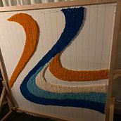 Mon projet du cours : tufting première tentative. Arts, Crafts, Fiber Arts, DIY, Textile Design, and Design project by Nora Munoz Cortez - 11.28.2022