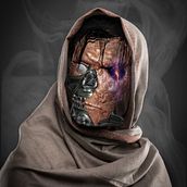 Old cyborg. Projekt z dziedziny 3D, Postprodukcja fotograficzna,  Modelowanie 3D i Fotomontaż użytkownika Frank Bradtke - 28.11.2022