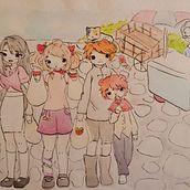 Mi proyecto del curso: Mundos imaginarios ilustrados con tinta y acuarela. Traditional illustration, Character Design, Drawing, Watercolor Painting, Ink Illustration, and Manga project by cmarjorie001 - 11.28.2022