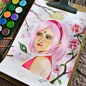 Meu projeto do curso: Retrato ilustrado em aquarela. Traditional illustration, Fine Arts, Painting, Drawing, Watercolor Painting, Portrait Drawing, and Artistic Drawing project by Bruno Lemos - 11.28.2022