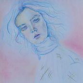 Mi proyecto del curso: Dibujo de retratos llamativos con lápices de colores Ein Projekt aus dem Bereich Zeichnung, Porträtzeichnung, Sketchbook und Zeichnen mit Buntstiften von la_tulipe - 29.11.2022