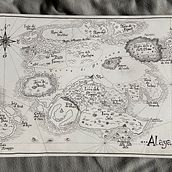 Mappa del mondo Alayard Ein Projekt aus dem Bereich Design, Traditionelle Illustration, Kreative Beratung, Verlagsdesign, Grafikdesign, Skizzenentwurf, Kreativität, Bleistiftzeichnung, Zeichnung, Plakatdesign und Artistische Zeichnung von Alessandro Barra - 29.11.2022