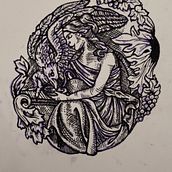 Mi proyecto del curso: Introducción al tatuaje de estilo etching. Tattoo Design project by Flor Croci - 11.29.2022