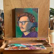 Mi proyecto del curso: Retratos contemporáneos al óleo. Un proyecto de Ilustración tradicional, Bellas Artes, Pintura y Pintura al óleo de María Graciela - 29.11.2022