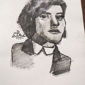 Mi proyecto del curso: Introducción al dibujo de retrato. Traditional illustration, Fine Arts, Pencil Drawing, Drawing, Portrait Drawing, Artistic Drawing, and Figure Drawing project by Ailed Sauceda - 11.29.2022