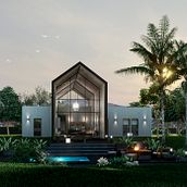 render de vivienda unifamiliar. 3D, and Architecture project by Johanna Johnson - 11.30.2022
