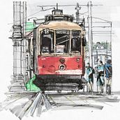 Trolly Stop. Un proyecto de Dibujo de Jonathan H - 03.10.2022
