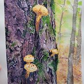 My project for course: The Art of Watercolor: Paint Your Vision of the World: Secrets of Nature Ein Projekt aus dem Bereich Traditionelle Illustration, Bildende Künste, Malerei und Aquarellmalerei von Nathalie Girard - 26.11.2022