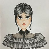 Meu projeto do curso: Desenho fanart com aquarela e lápis de cor. Traditional illustration, Painting, Watercolor Painting, Portrait Drawing, Children's Illustration, and Colored Pencil Drawing project by Daniela Martins - 11.27.2022