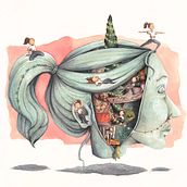 Surreal Illustration final project. Traditional illustration, Fine Arts, Painting, Drawing, and Watercolor Painting project by Mara - 11.30.2022